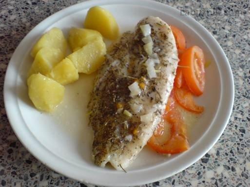 Pangasius pečený v troubě