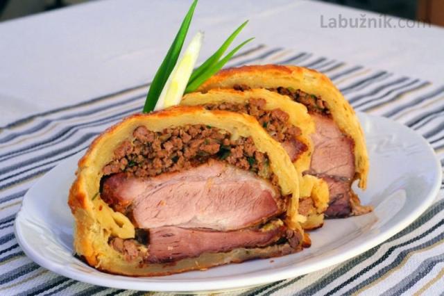 Krkovička v lístkovém těstě (velikonoční pokrm)