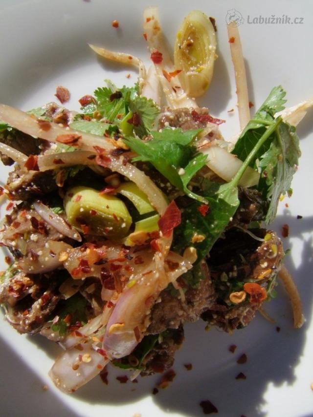 Waterfall Steak Salad เนื้อนำ้ตก (nam tok neua)