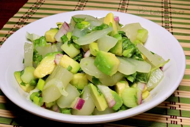 Salát z palmových srdíček s avokádem - Vegan Heart of Palm and Avocado salad