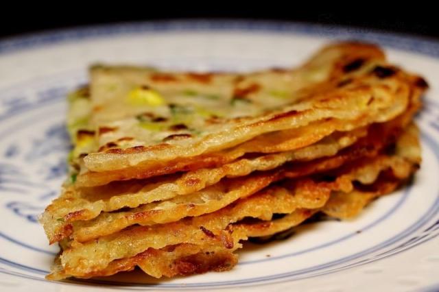 Pórkové čínské placky - Chinese Scallion Pancake