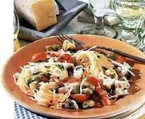 Spaghettini s bílými fazolemi a slaninou