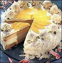 Krémový dort s ananasem a mangem