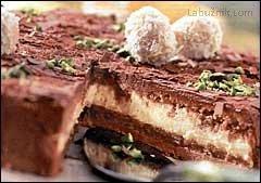 Španělský dort s vanilkovým a čokoládovým krémem