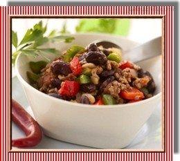 Chili con carne v mikrovlnné troubě
