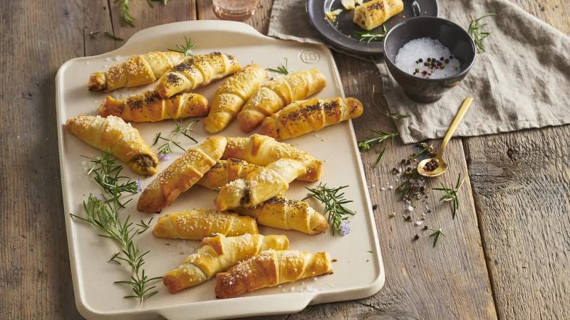 Křehké sýrové rohlíčky